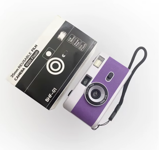 Keepsake 'White and Purple' Film Camera